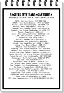 33 barangays of angeles city